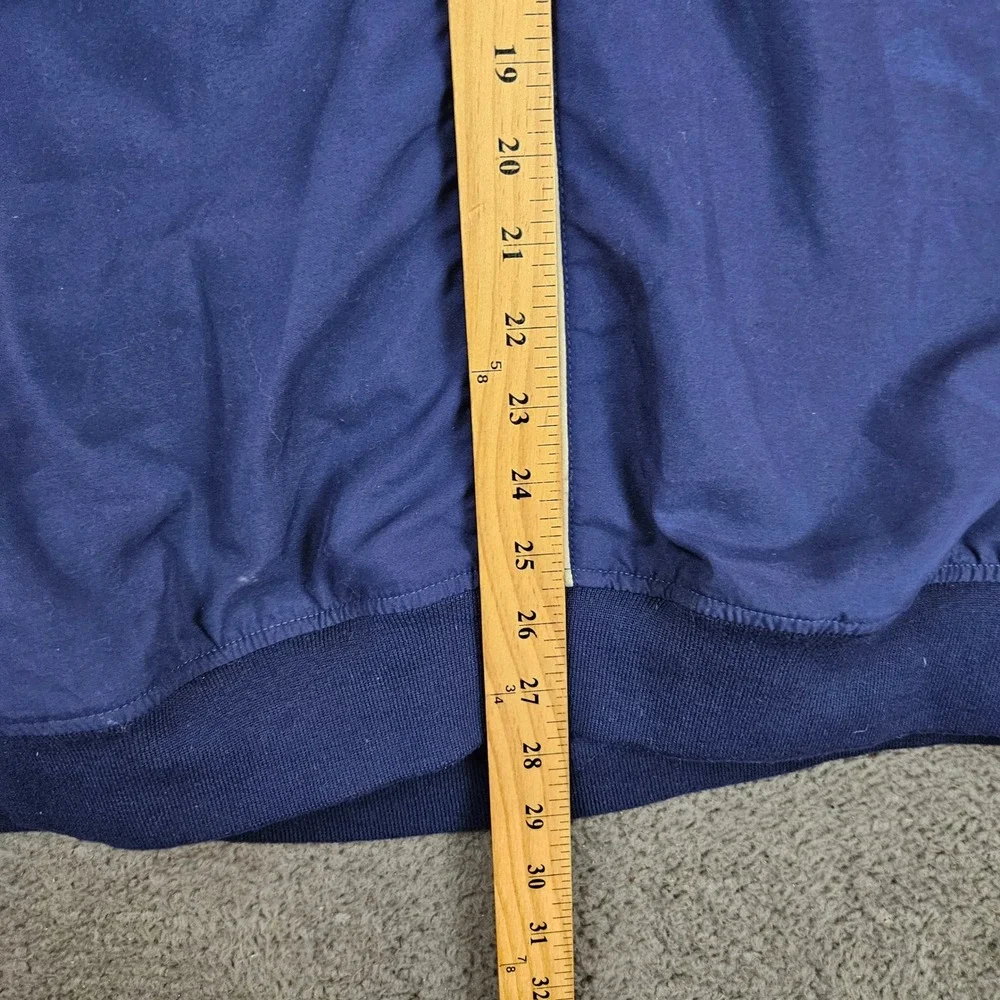Vintage Adidas Golf Mens XXL Navy Blue V-Neck Wind Vest Pullover